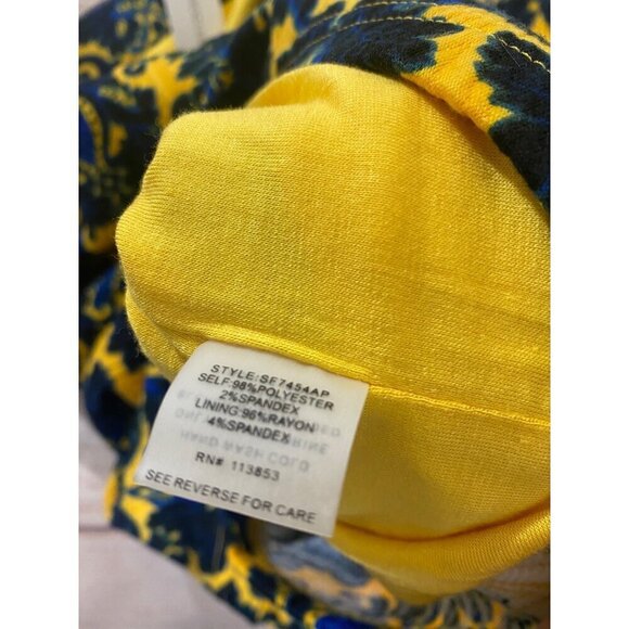 NWT Stitch Fix Brixton Ivy's Women's Yellow Blue Patterned Skirt - 2XL - Picture 12 of 12